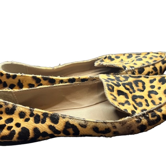 Steve Madden Tan/Black Leopard Cow Hair Slip on Flats Sz 7 - Picture 6 of 9